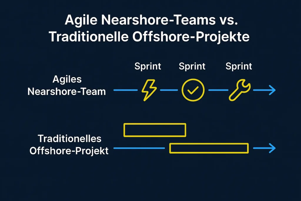 Agile Nearshore-Teams vs. Traditionelle Offshore-Projekte
