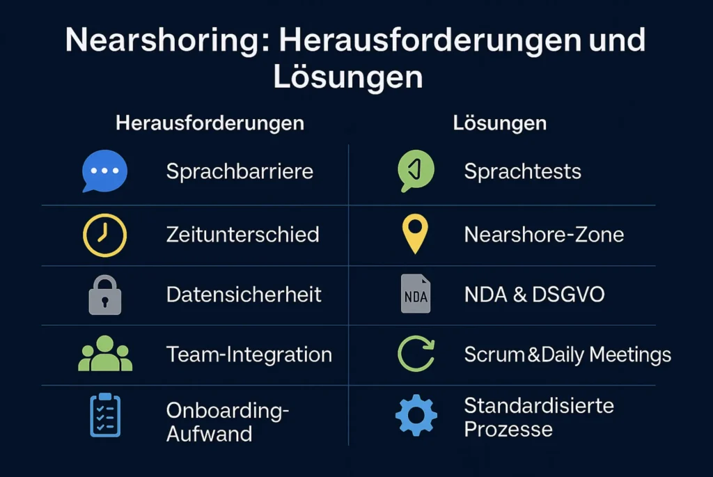 Nearshoring - Herausforderungen und Lösungen